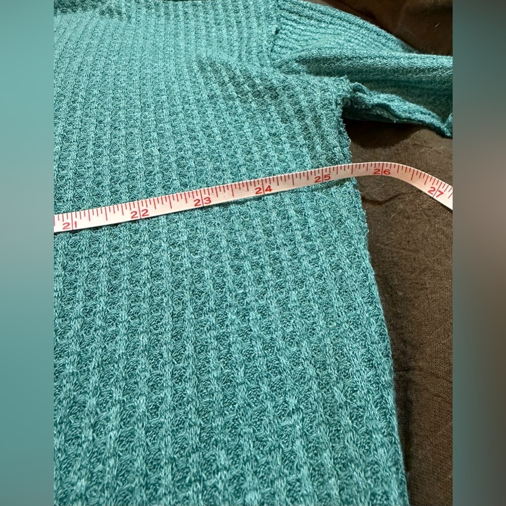 We The Free/Free People North Shore Thermal Tunic Top in Turquoise, Small - Picture 14 of 14